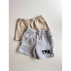 Lot of 2 Aritzia TNA Cozy Fleece Sweat Shorts - Perfect & Boyfriend, Size XS